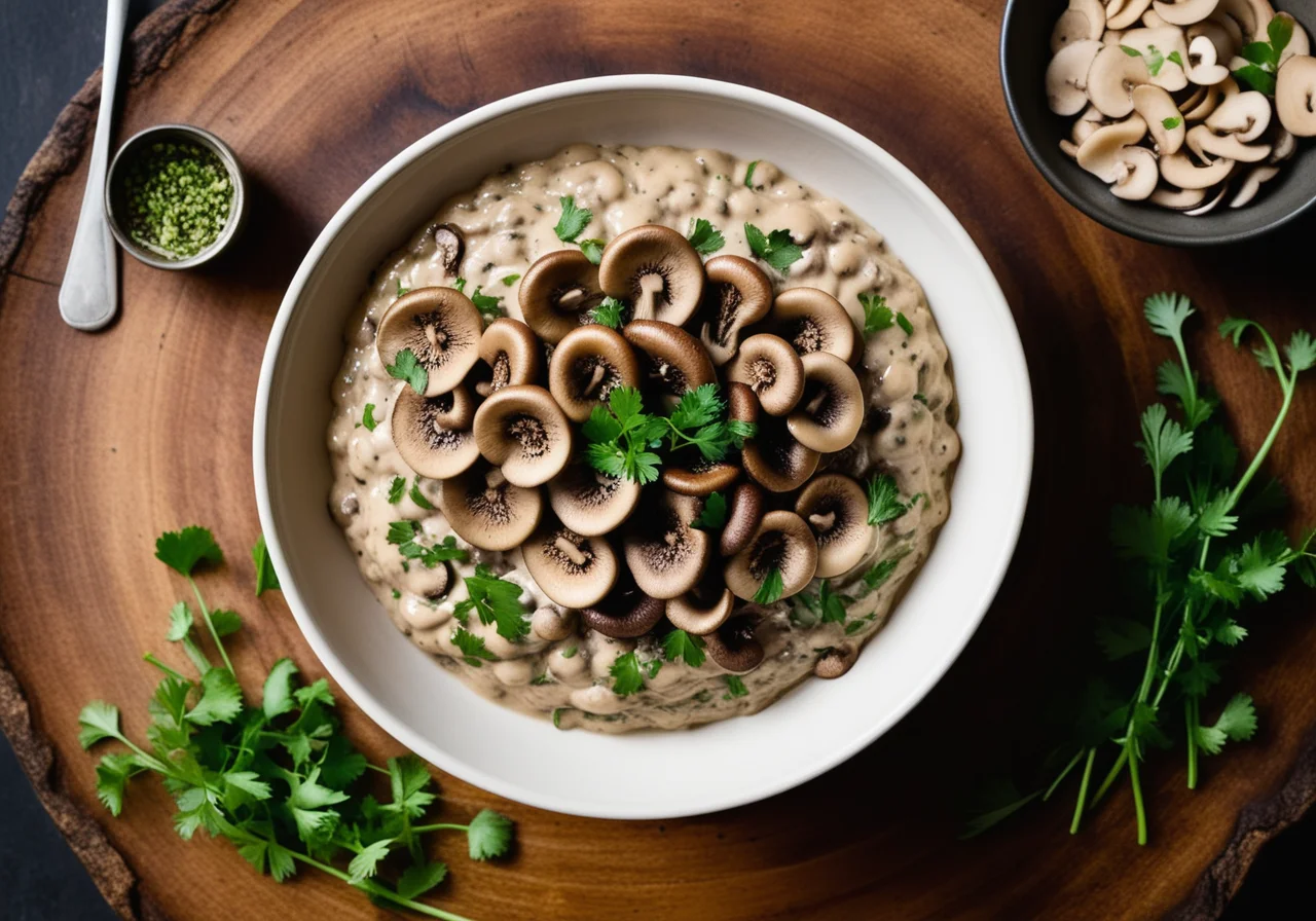 Champignon Tatar with Coriander