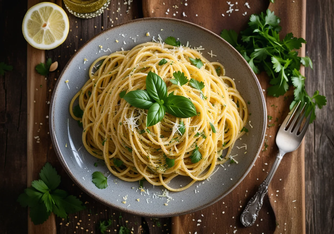 Pasta with Herb Sauce