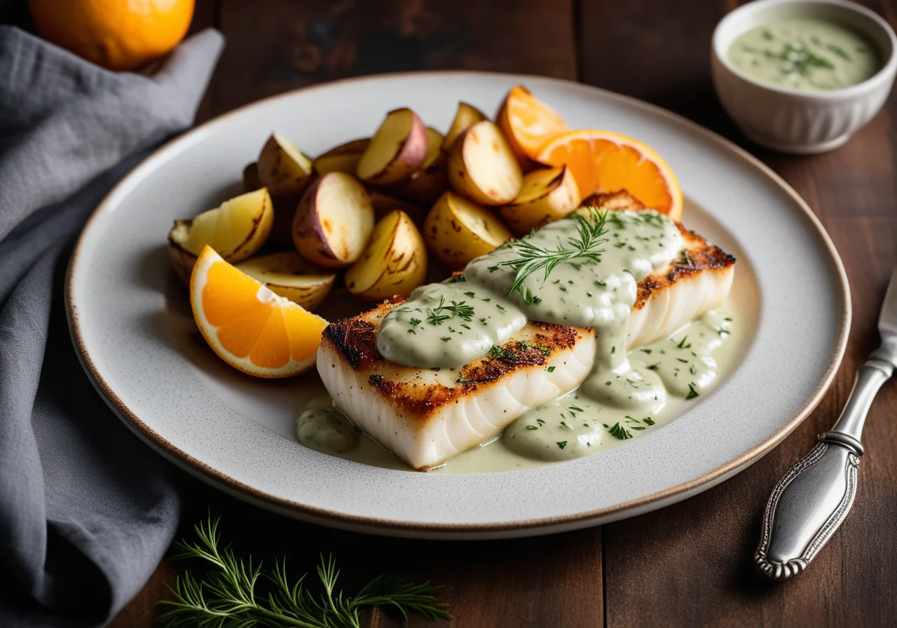 Baked Cod with Dill