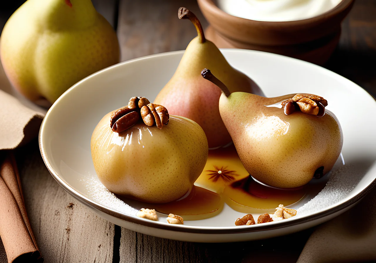 Baked Pears Wrapped in Parchment