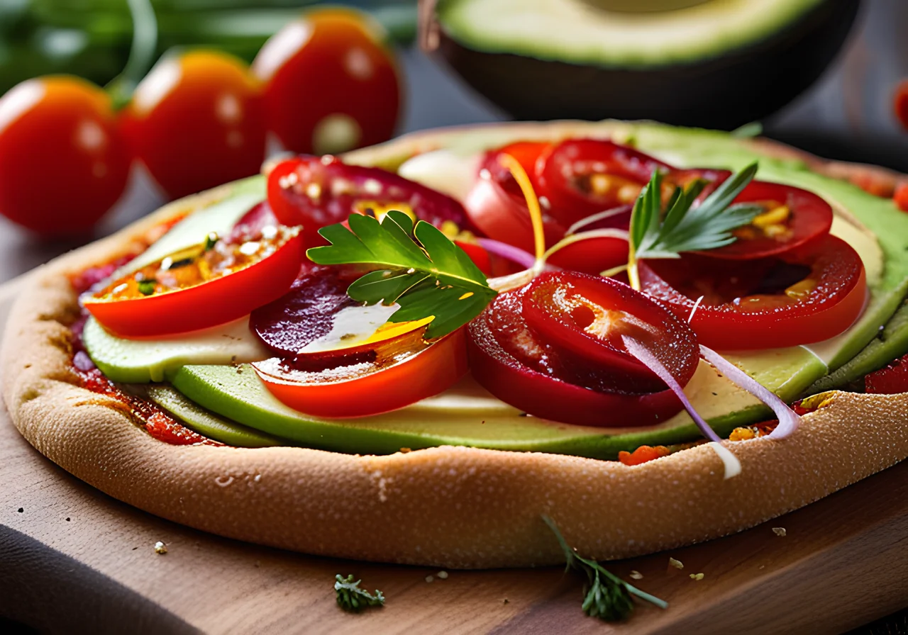 Whole Wheat Pizza with Avocado
