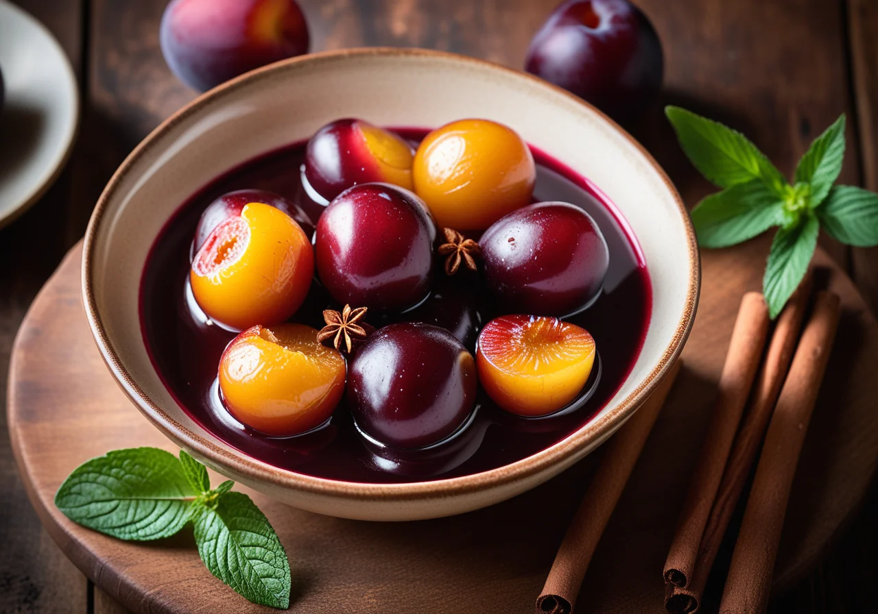 Baked Plum Compote