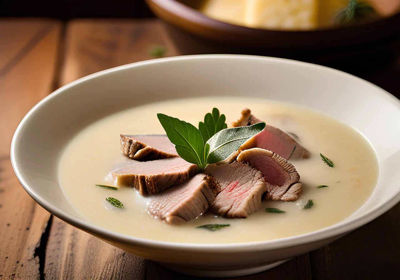 Turnip Soup with Lamb