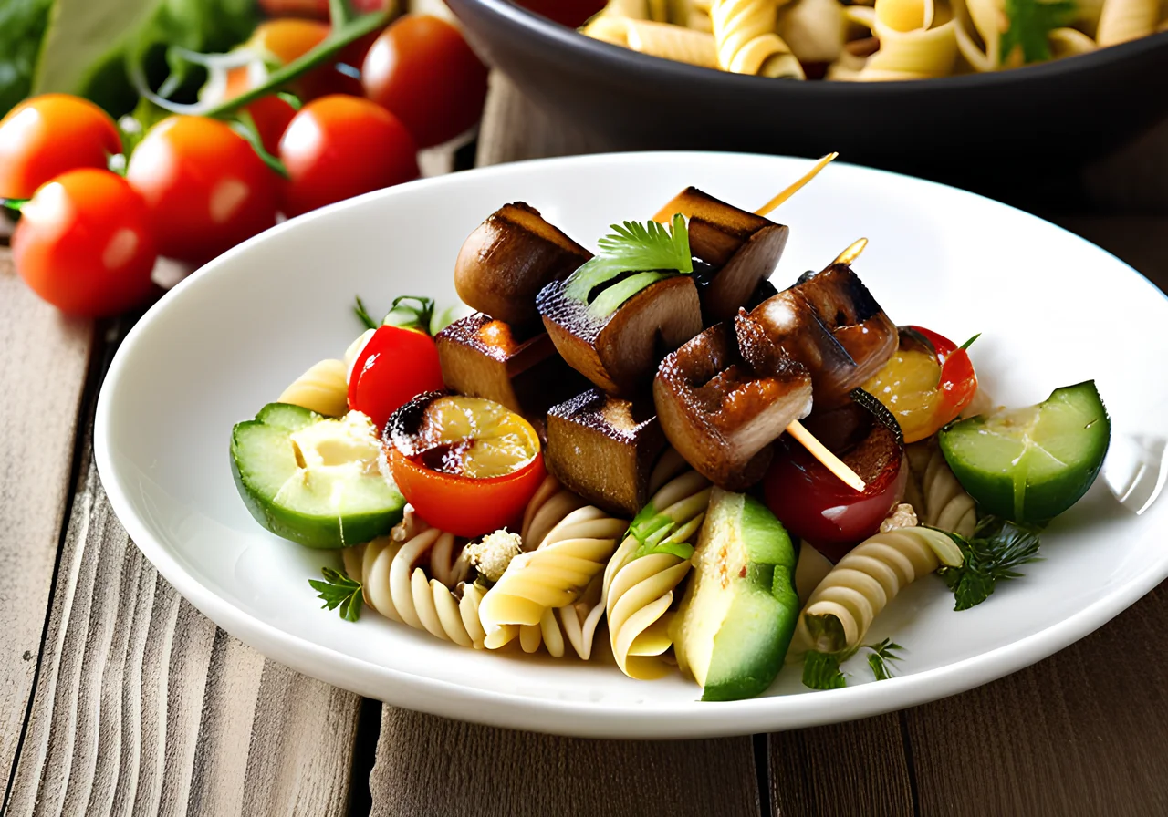 Marinated Mushroom Skewers