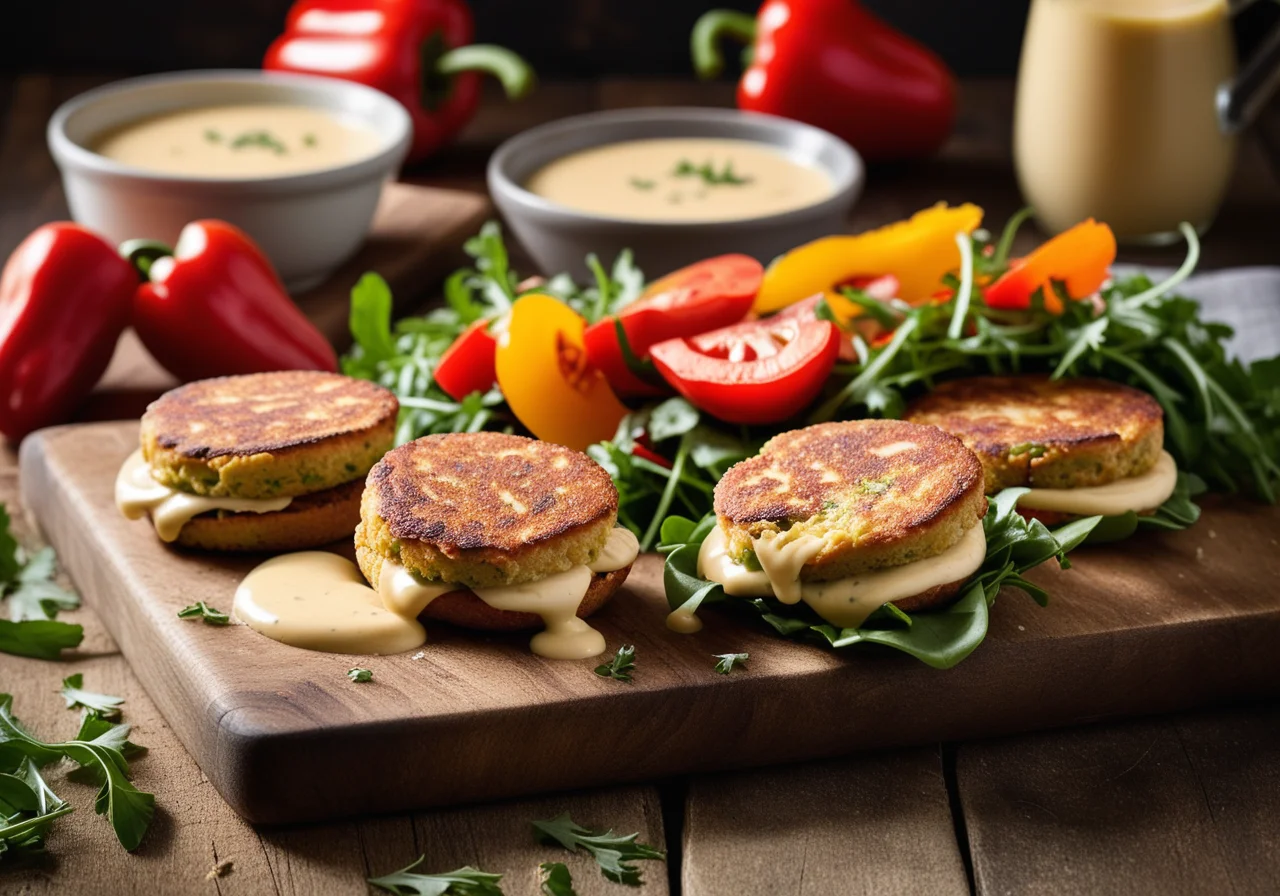Chicken-vegetable Patties with Rolls