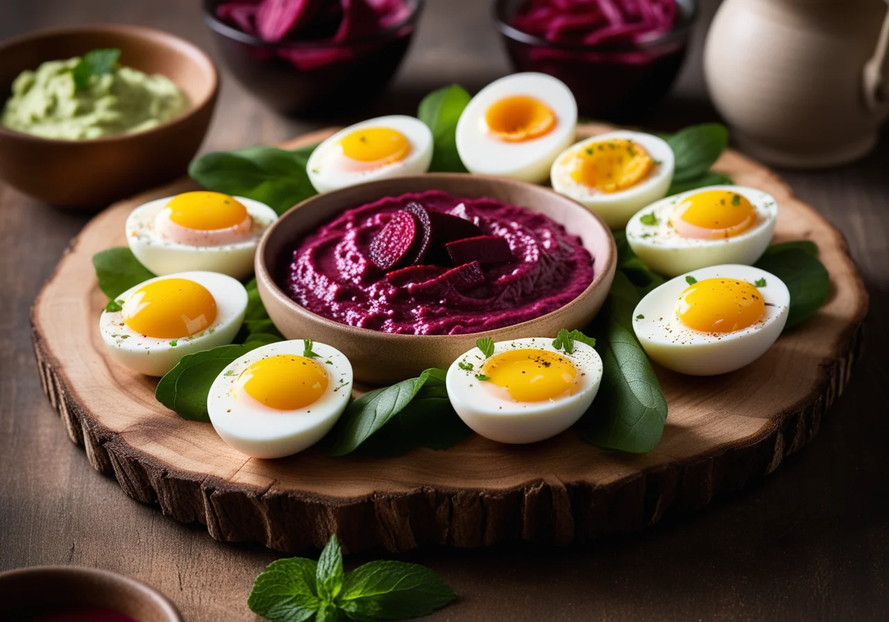 Hard-Boiled Eggs with Dips