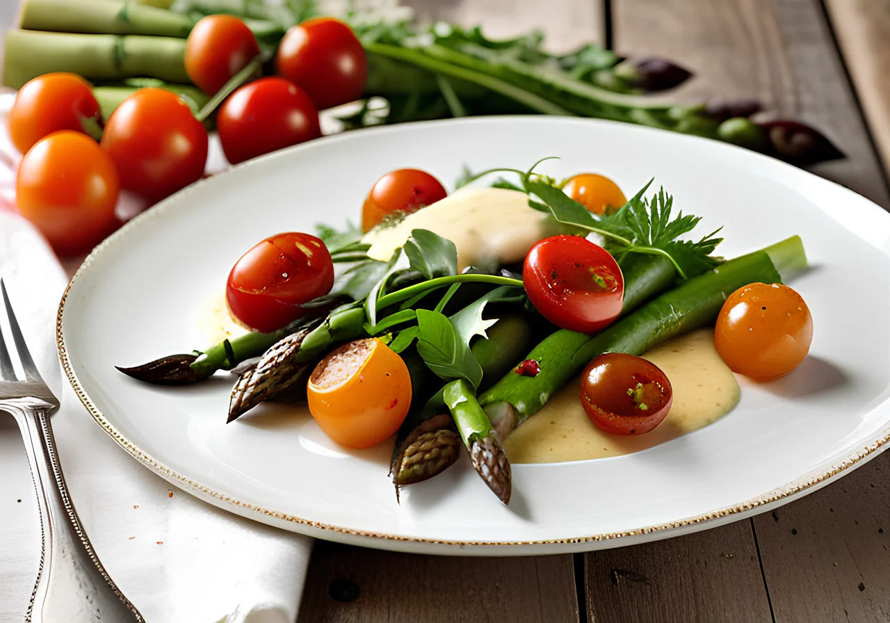 Asparagus & Arugula Skillet