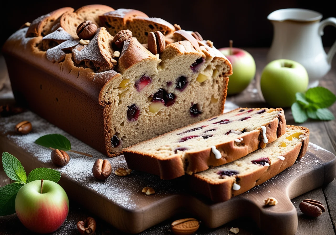 Fruit Bread with Apples