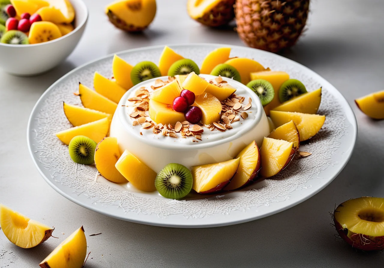 Coconut Cream with Pineapple