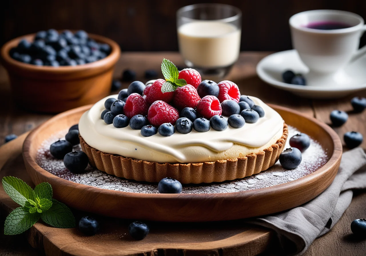 Baked Berries with Mascarpone Cream