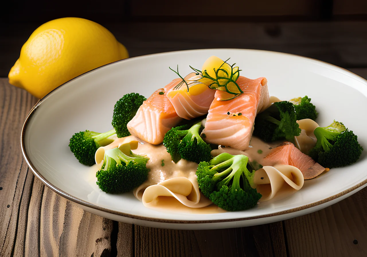 Pasta with Salmon Cream Sauce