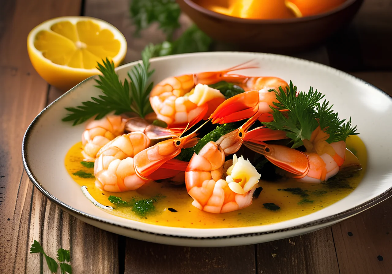 Spicy Shrimp in Oil