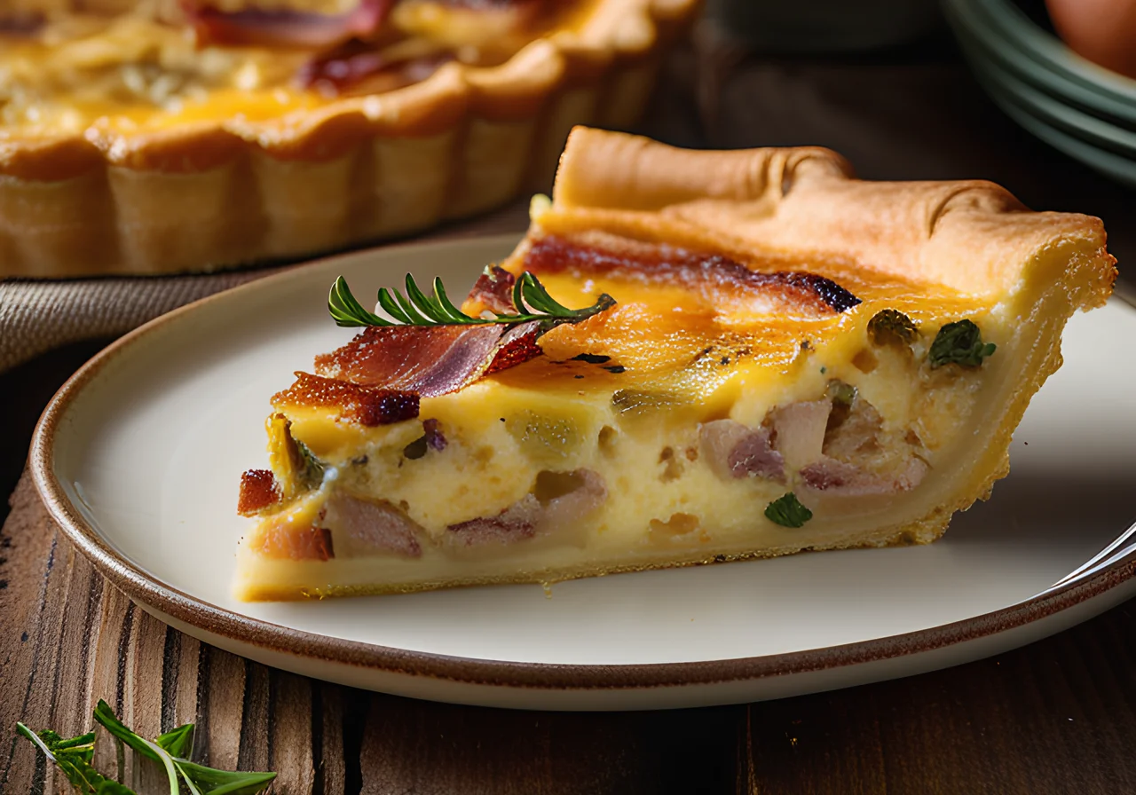 Onion Quiche with Bacon