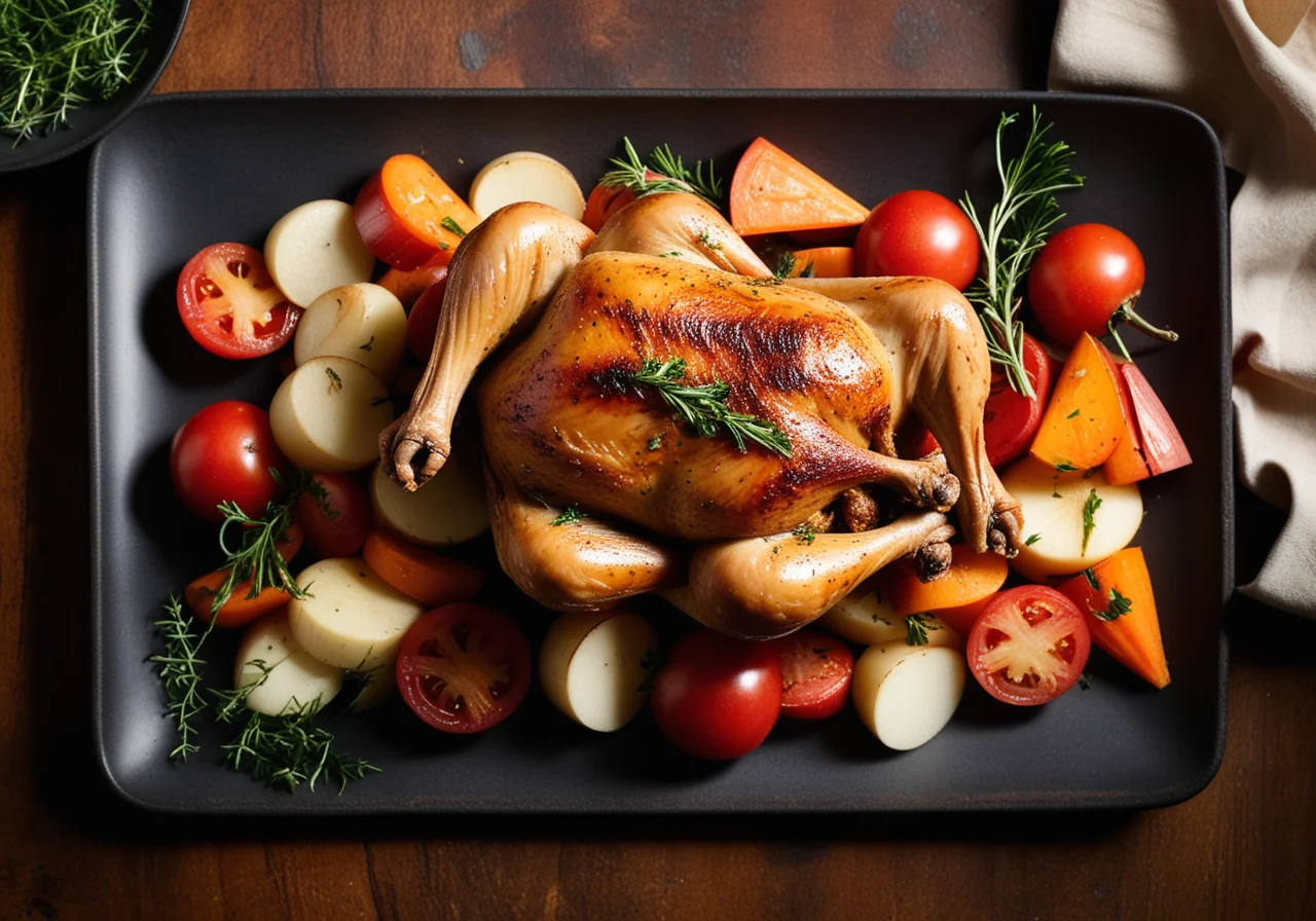 Roasted Chicken with Winter Vegetables