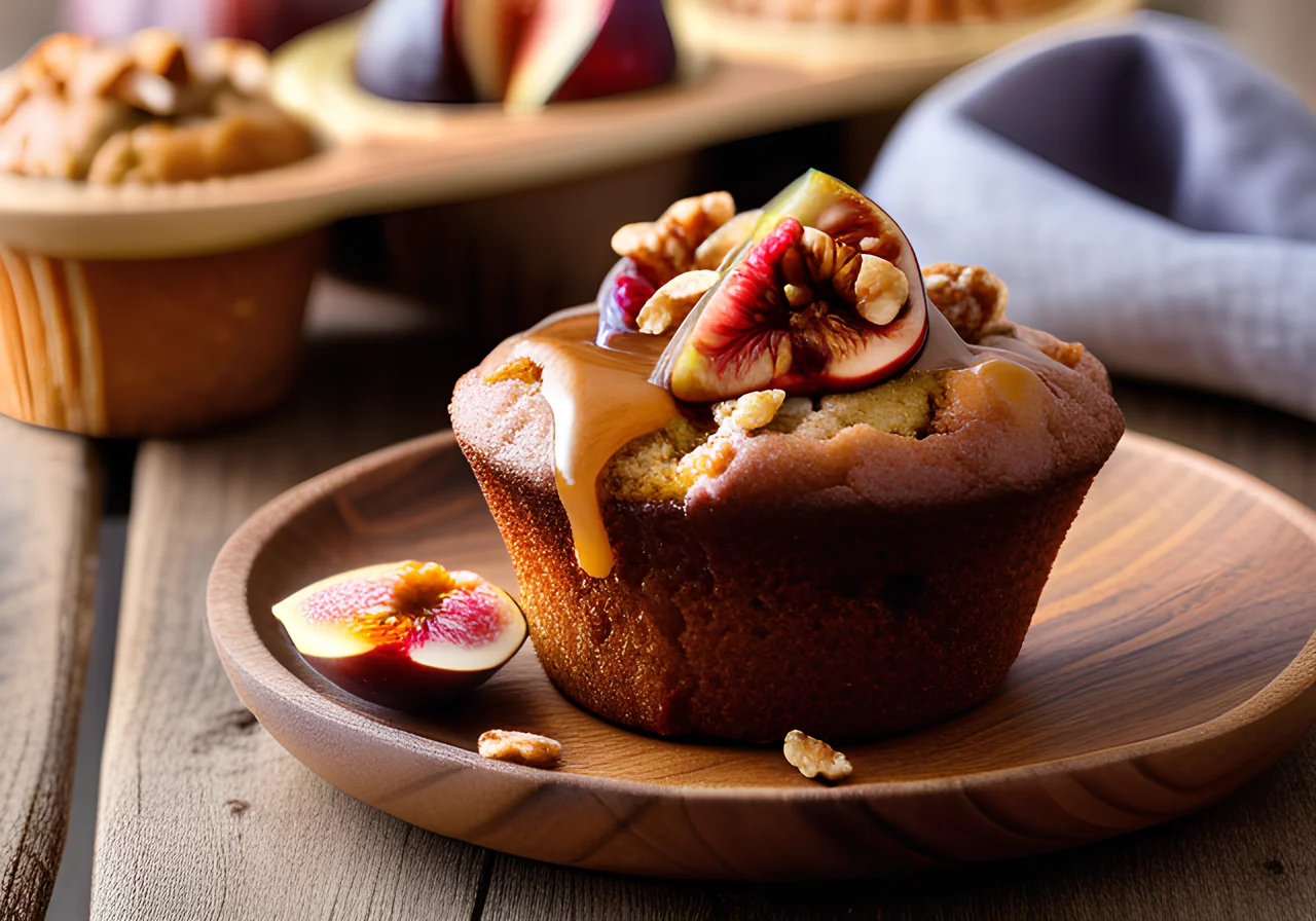 Buttermilk Muffins with Walnuts and Figs