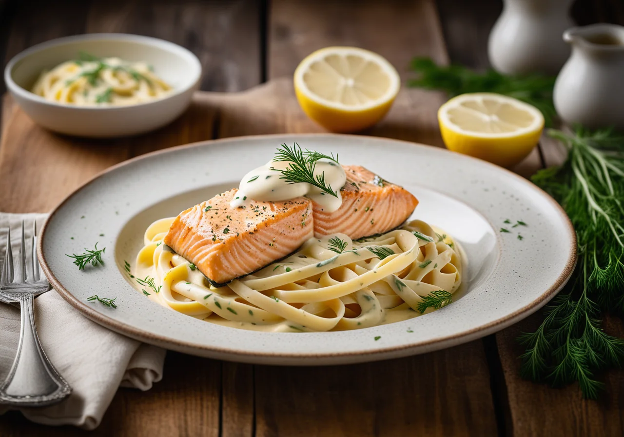 Salmon with Lemon Sauce