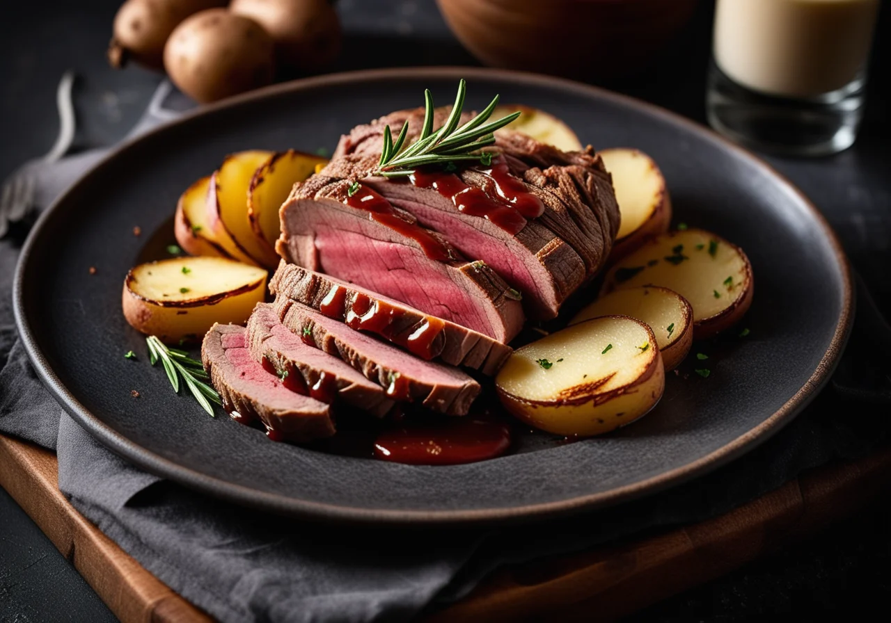 Spicy Lamb Leg with Herbs and Potatoes