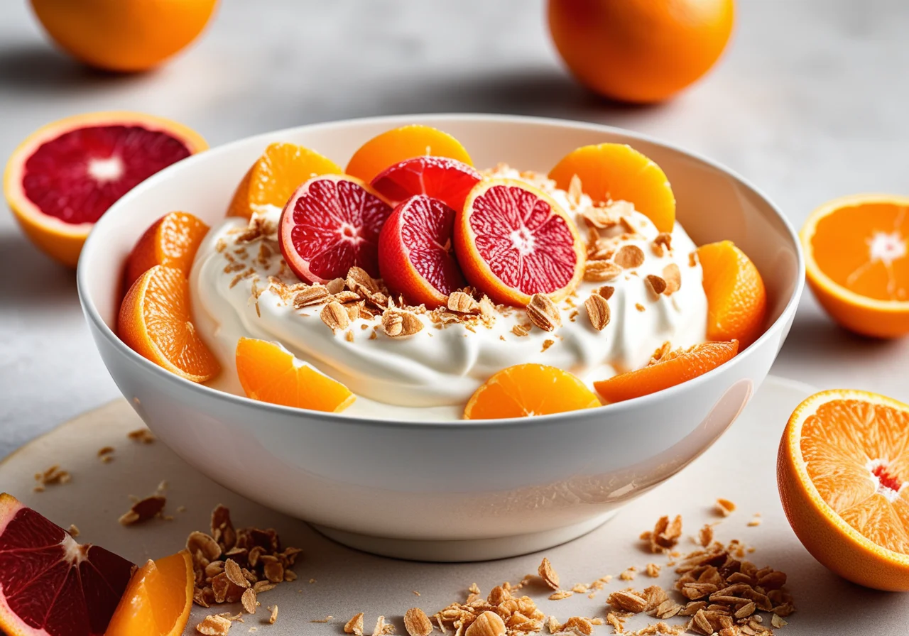 Citrus Quark with Coconut