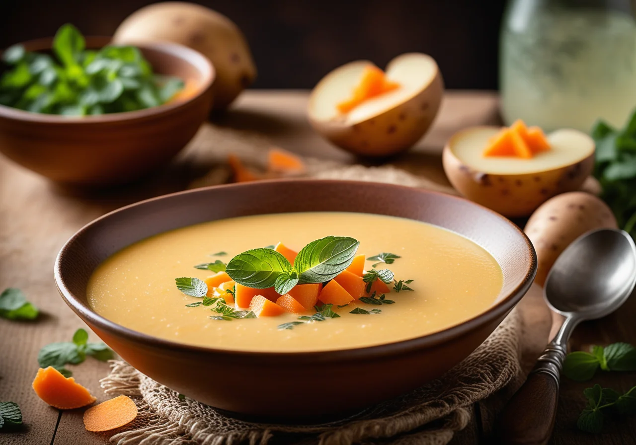 Grandma's Potato Soup with Carrots