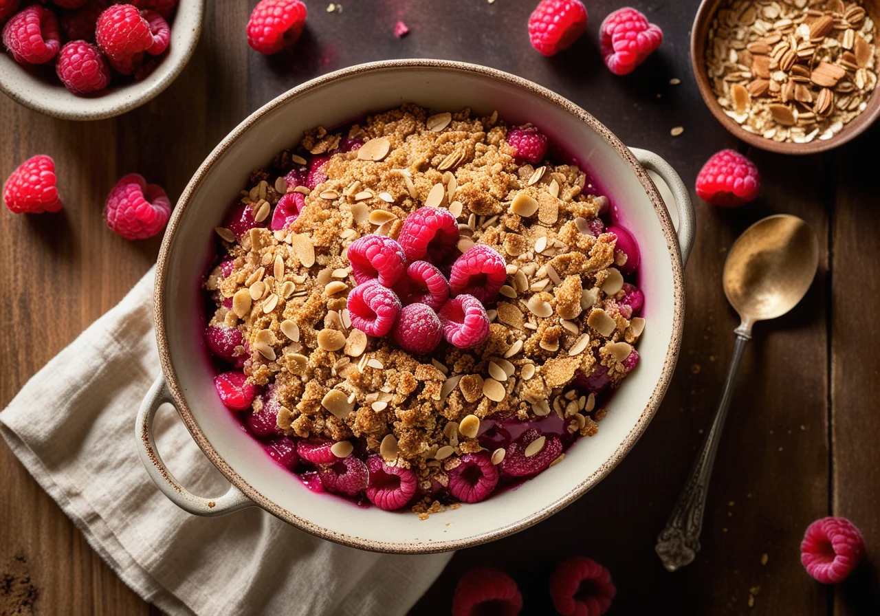 Rhubarb Berry Crumble