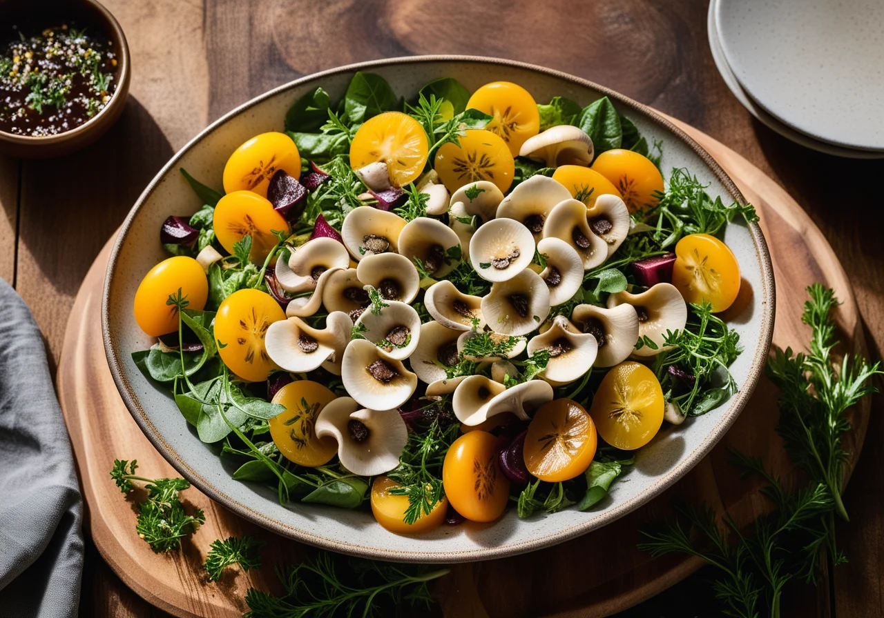 Colorful Leafy Salads