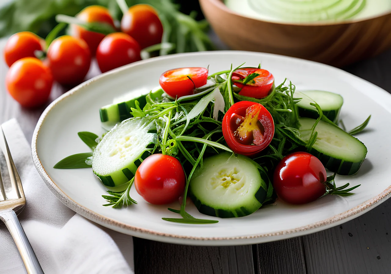 Arugula Cucumber Salad