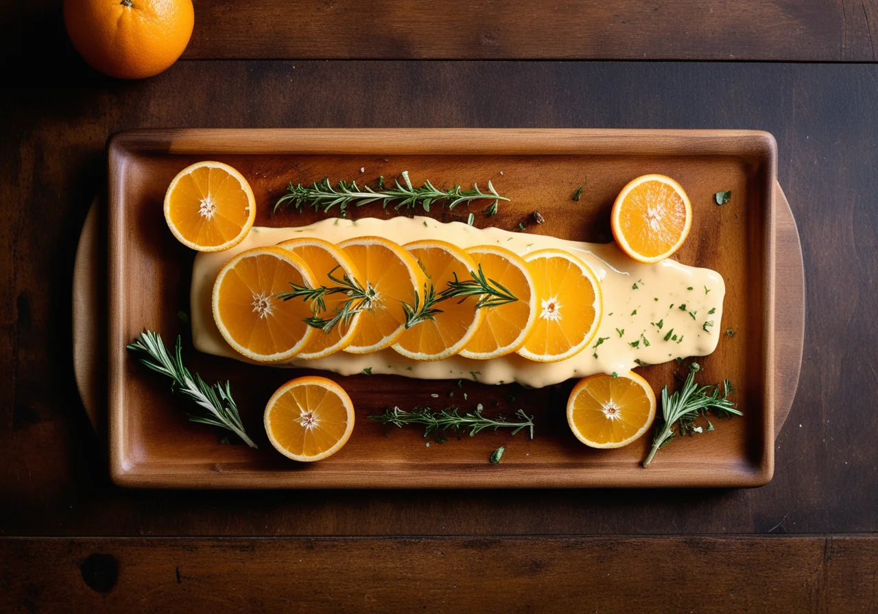 Baked Dentice with Orange Sauce