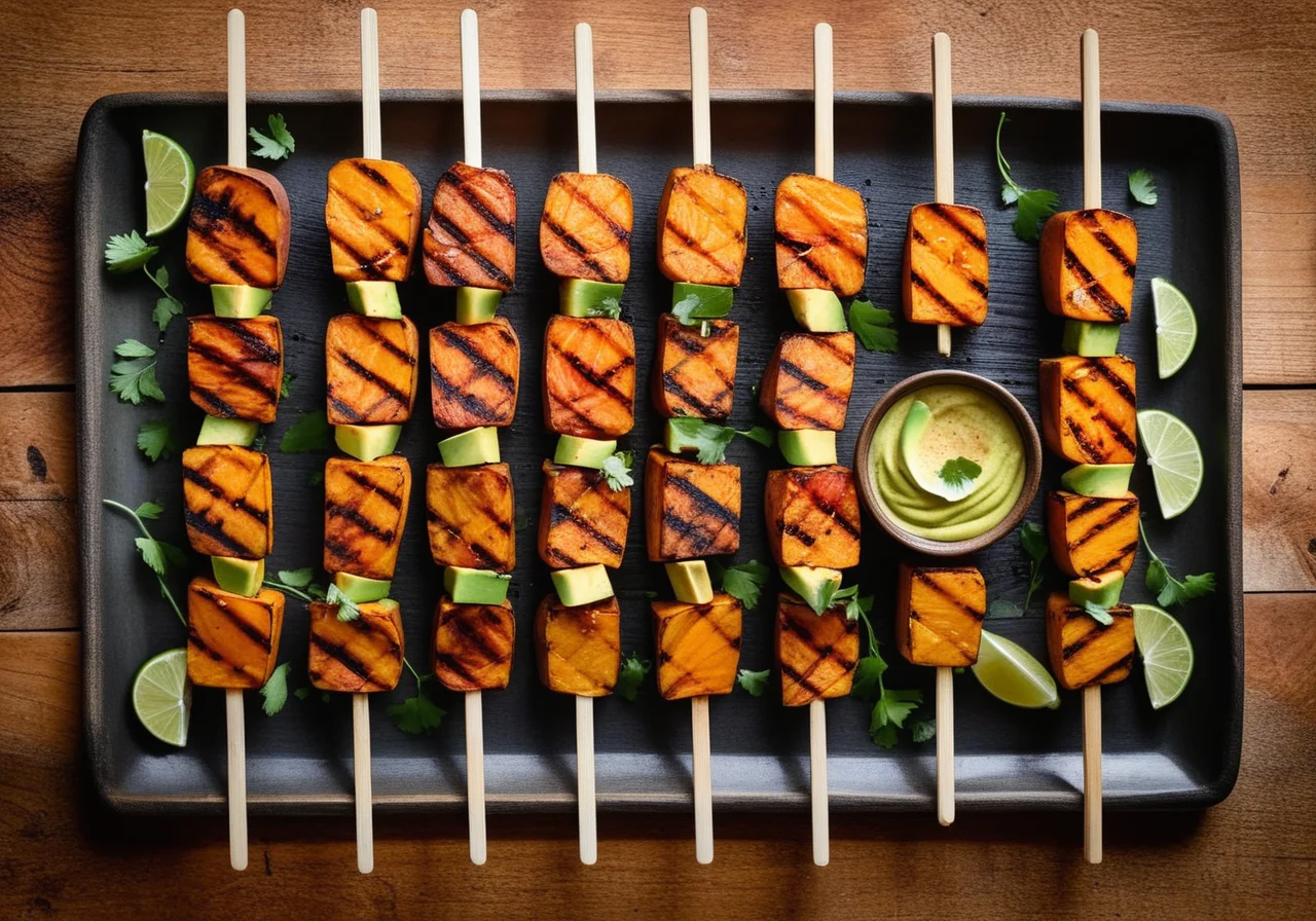 Sweet Potato & Avocado Skewers