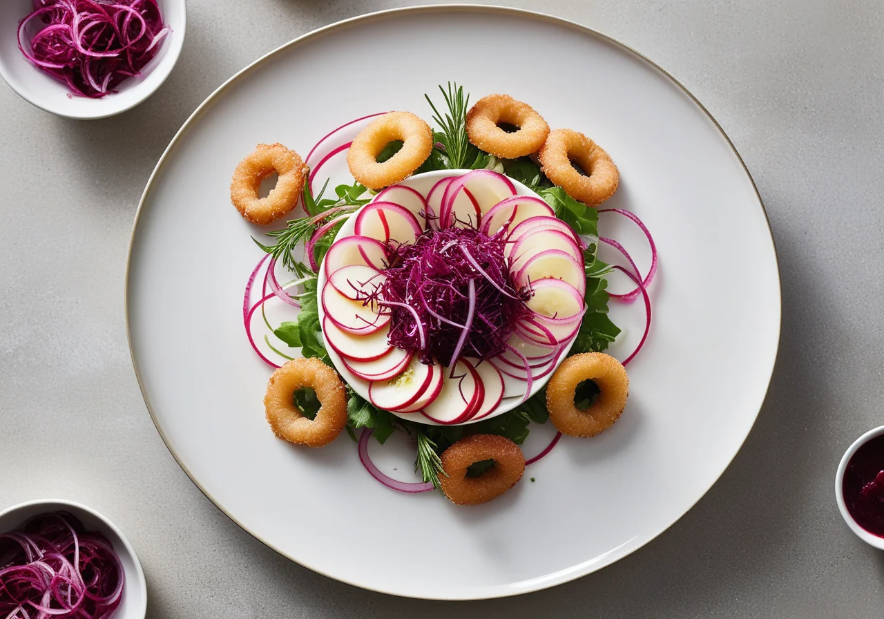 Herring Salad with Onion and Apple