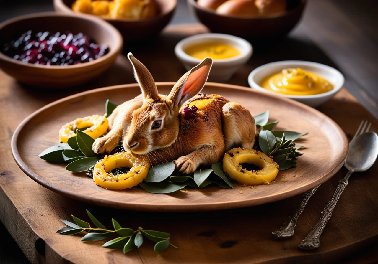 Rabbit with Saffron and Raisins