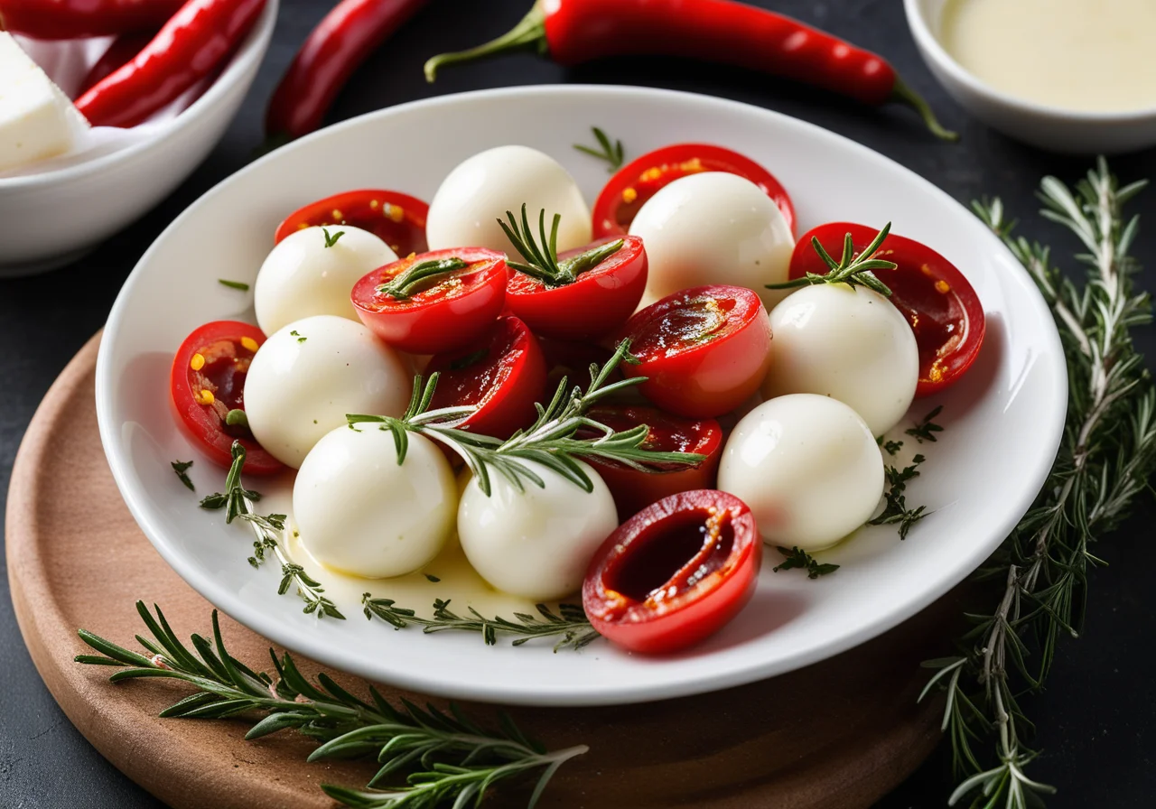 Eingelegter Mozzarella