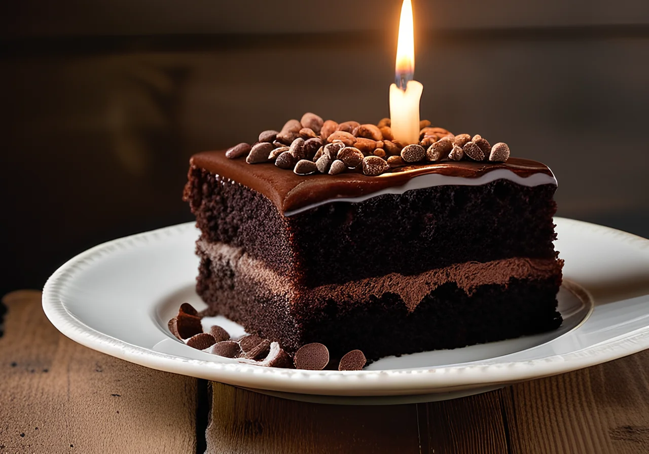 Chocolate Cake with Chocolate Seeds