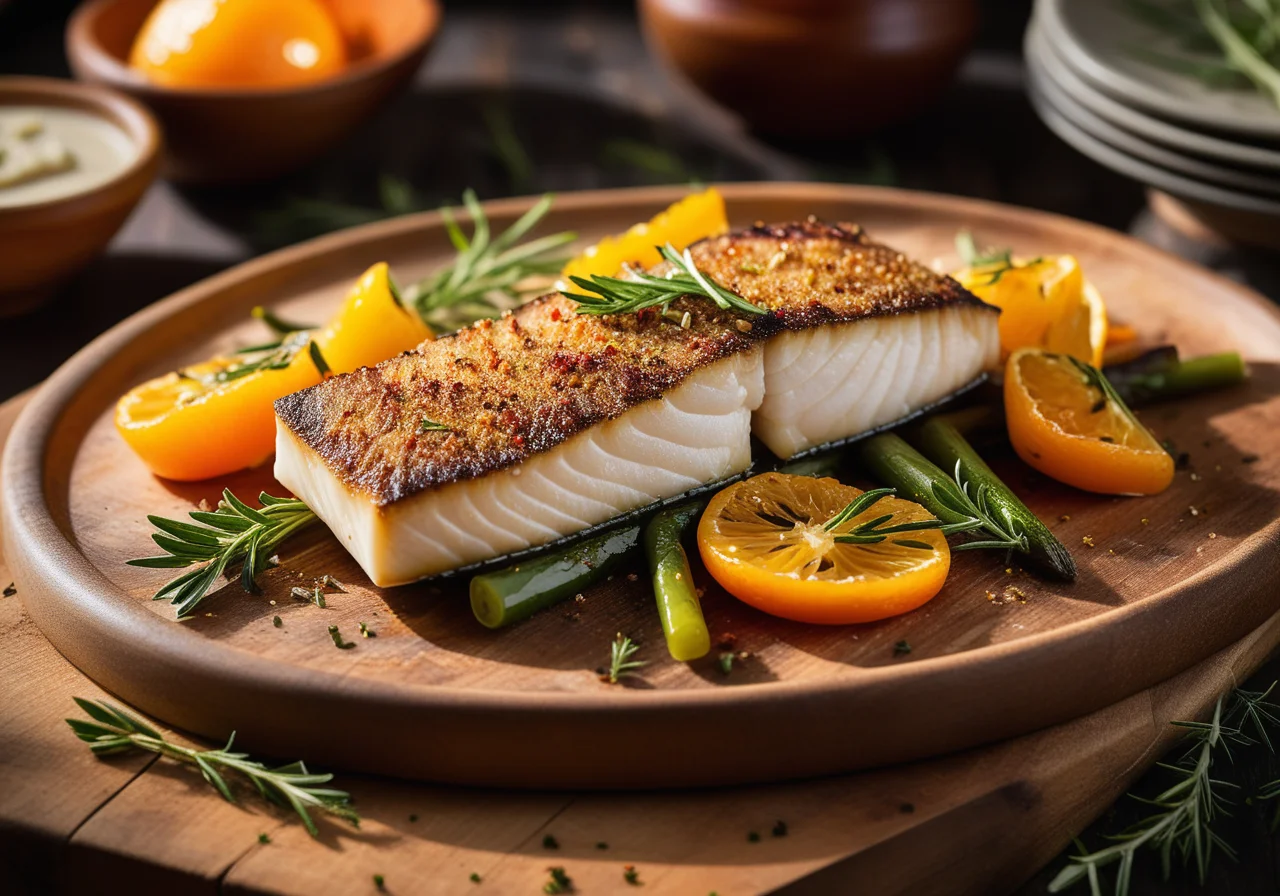 Pike-Perch Fillet with Marinated Vegetables