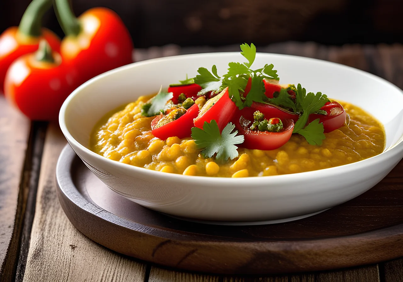 Lentil Dal with Cauliflower