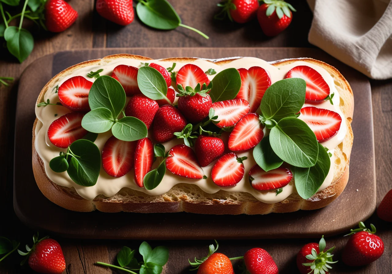 Ciabatta with Strawberries