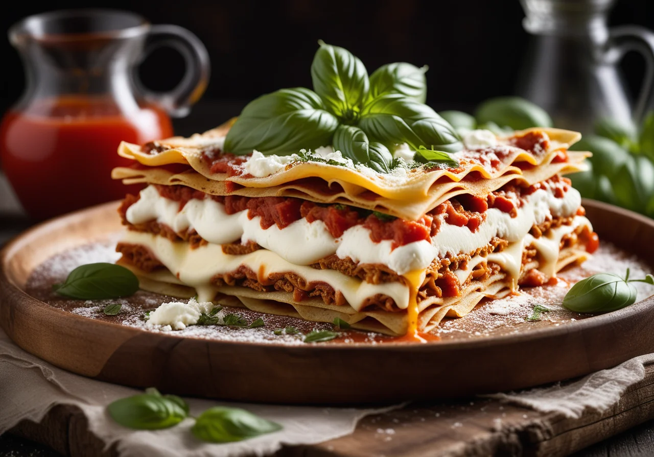 Vegetarian Tomato Ricotta Lasagna