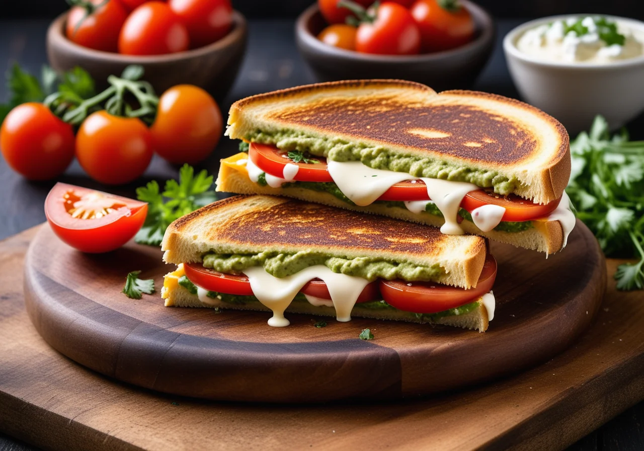 Grilled Cheese and Tomato Tortillas