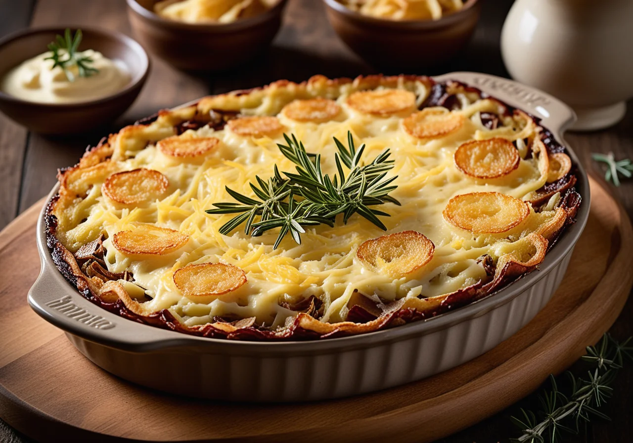 Sauerkraut-Oliven-Gratin