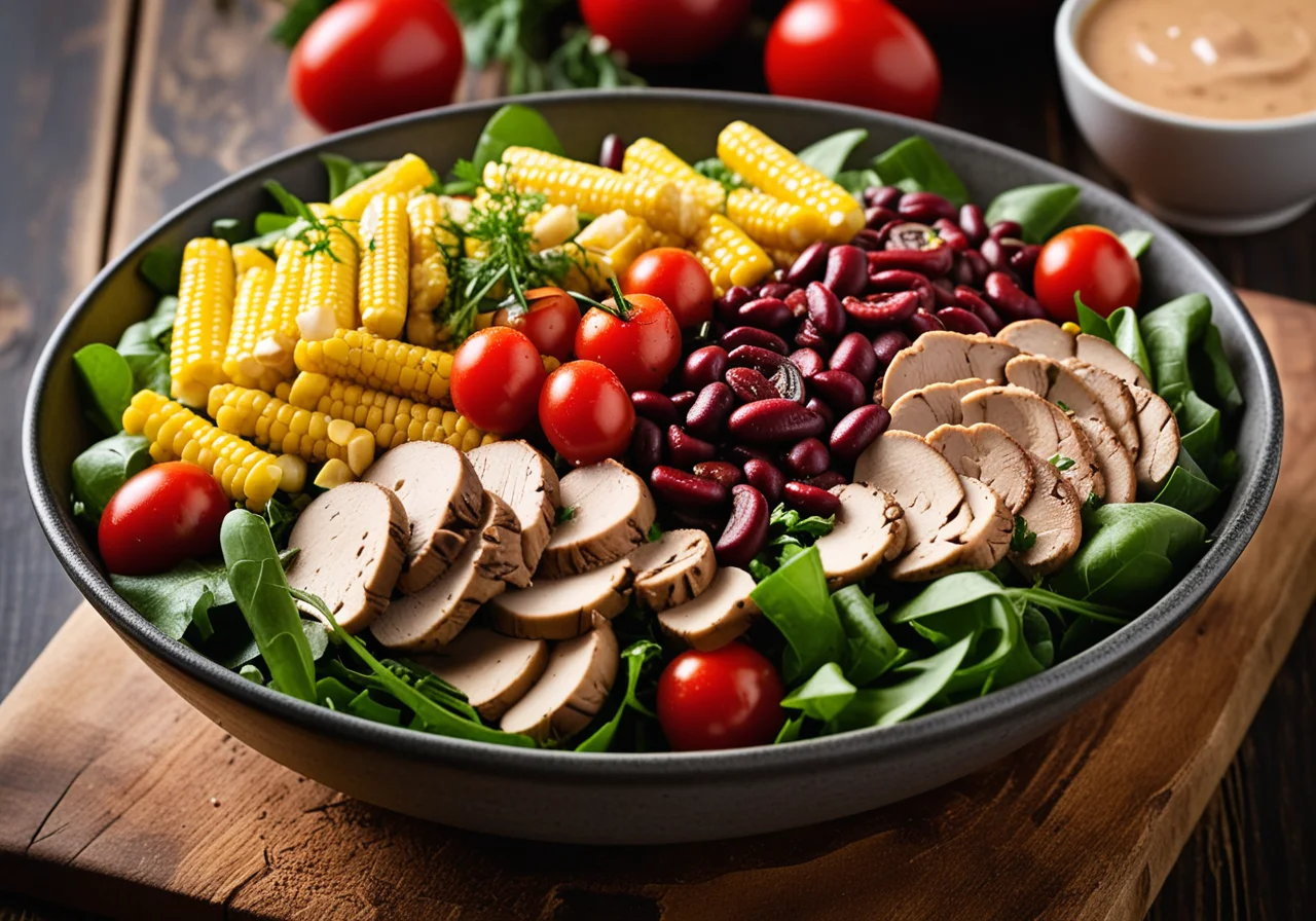 Colorful Salad with Chicken Breast