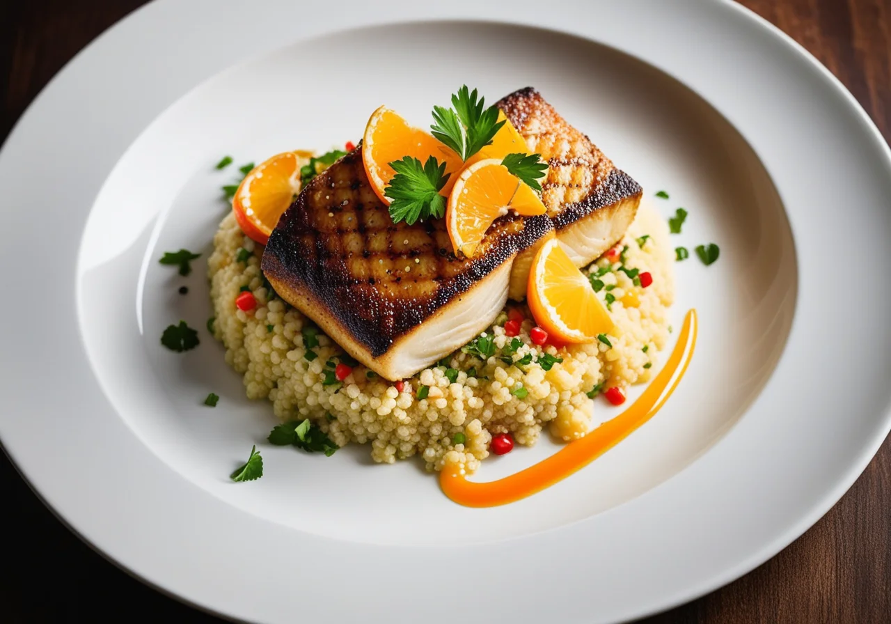 Loup de mer with Couscous