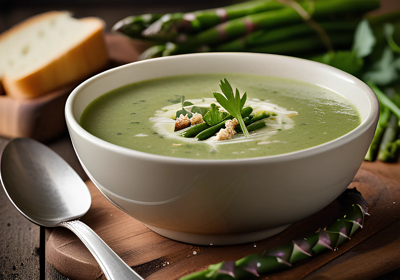 Bean-Asparagus Cream Soup