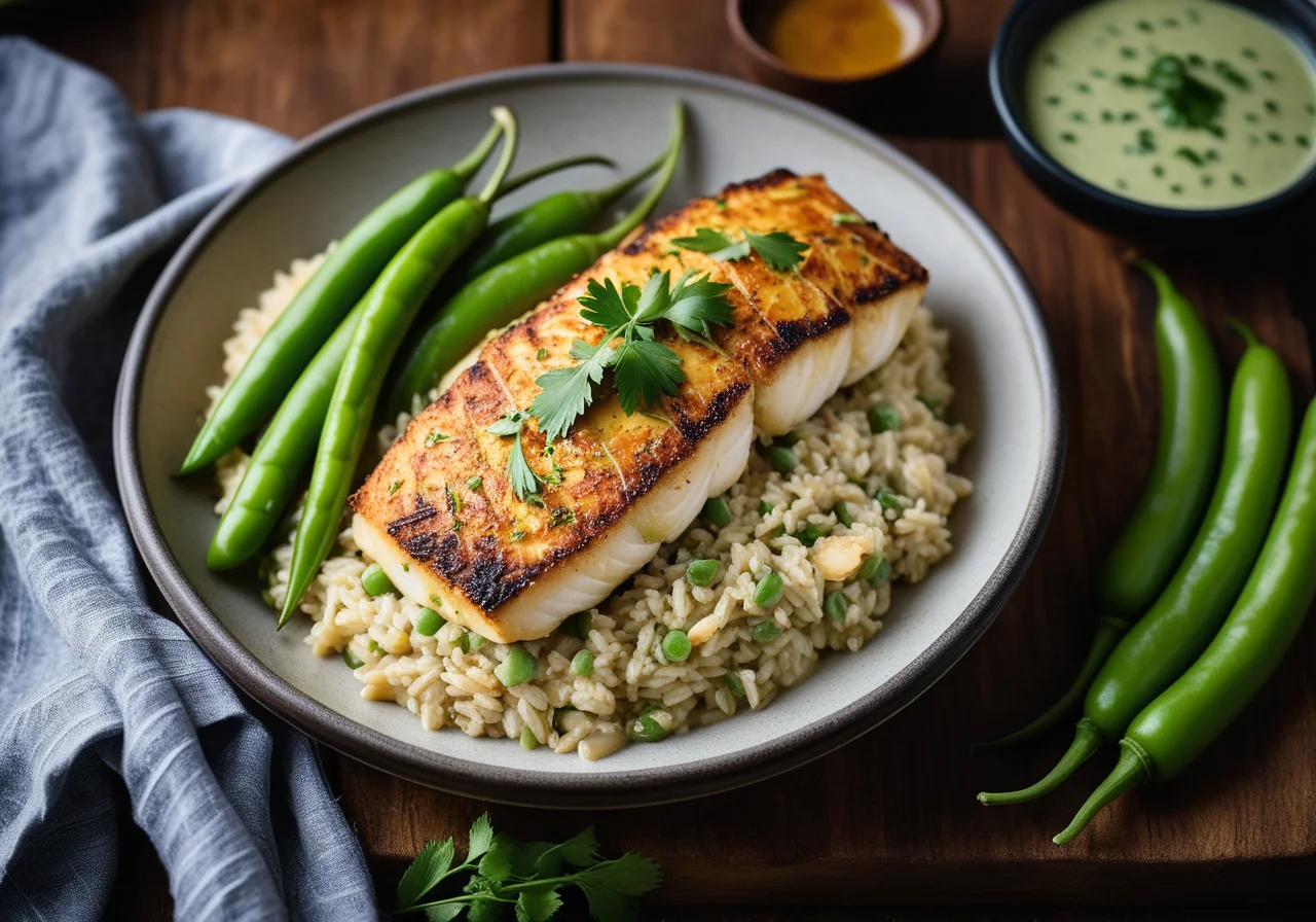Asian-Style Rice Fish Casserole