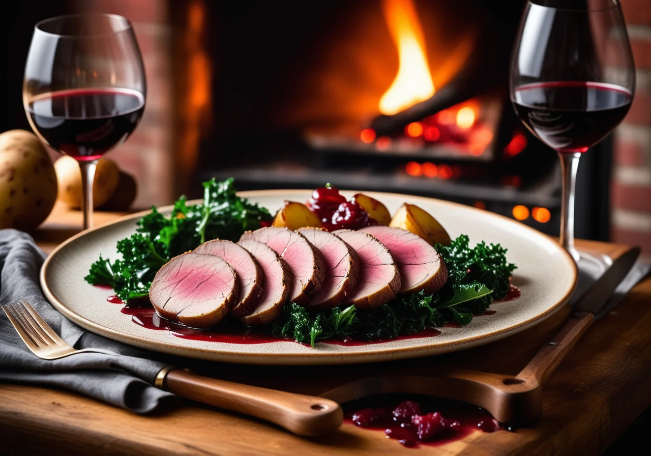 Goose Breast with Oven Potatoes