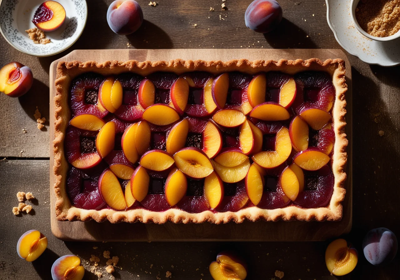 Plum Tart with Crumb Topping