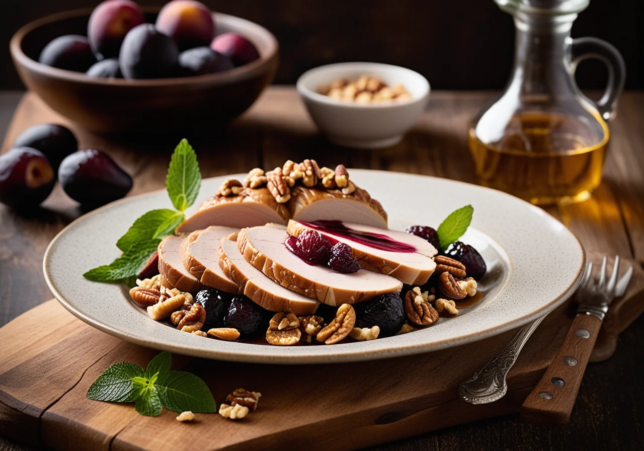 Stuffed Turkey Breast with Dried Plums