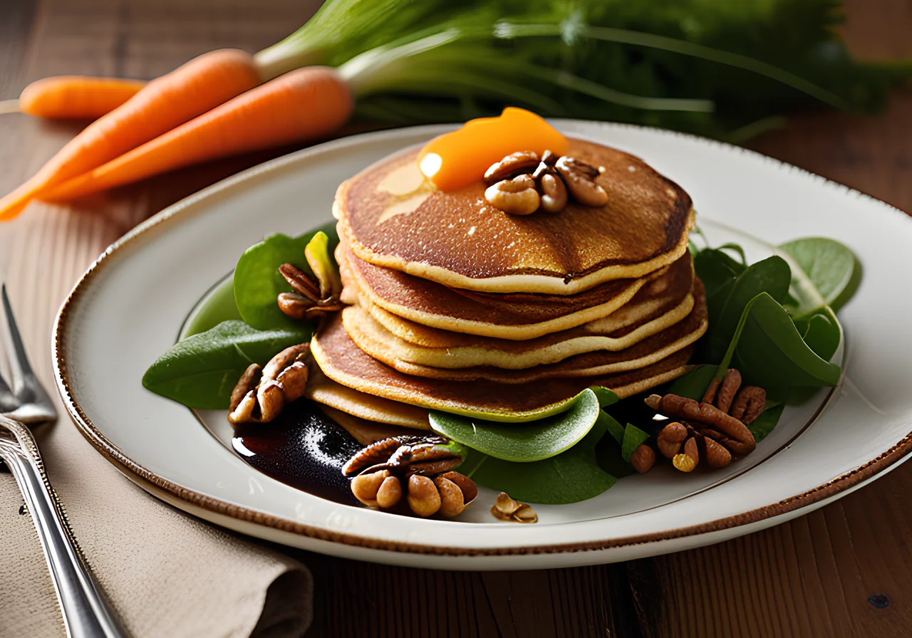 Filled Spelt Pancakes with Salad and Goat Cheese