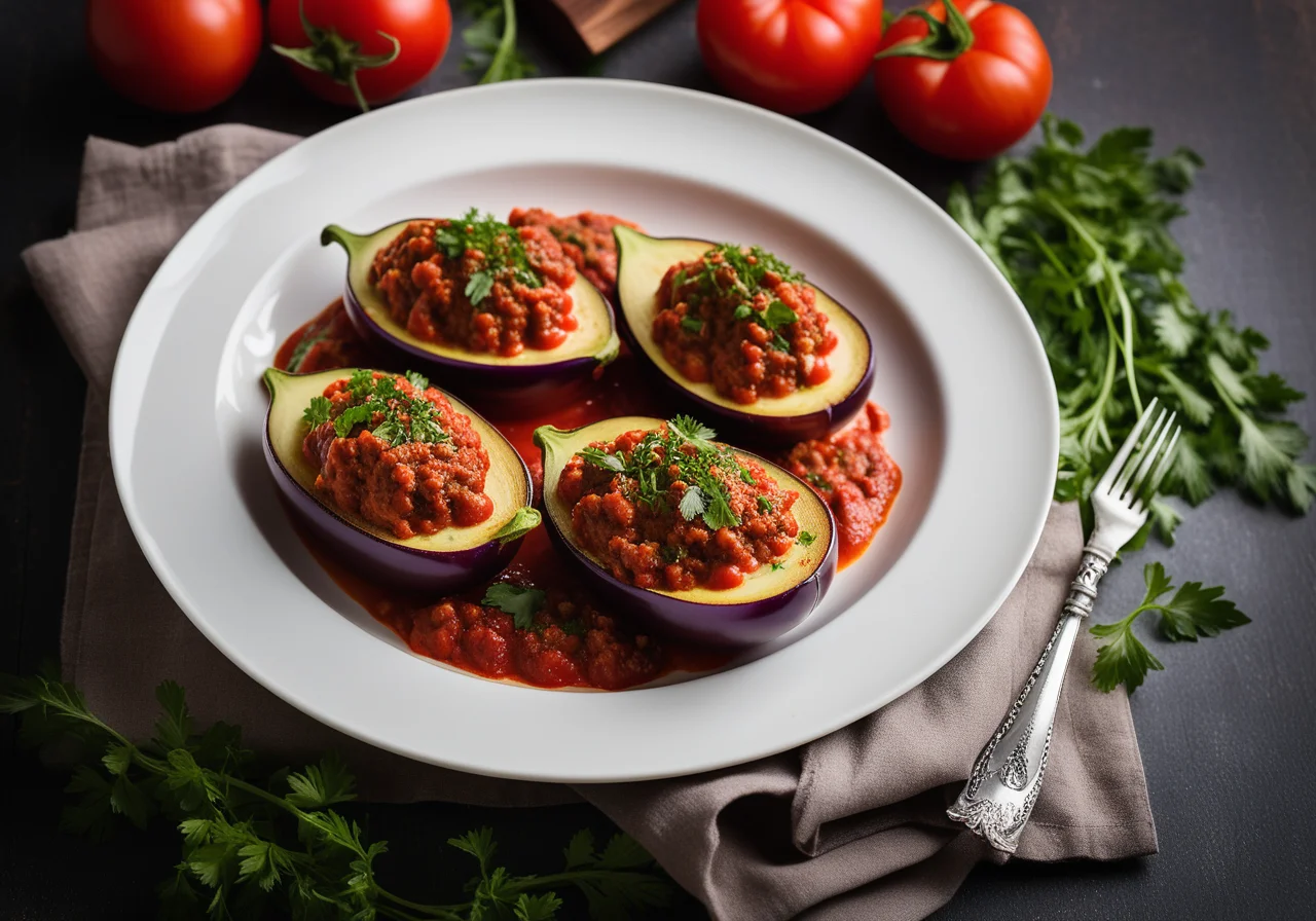 Vegan Stuffed Eggplants