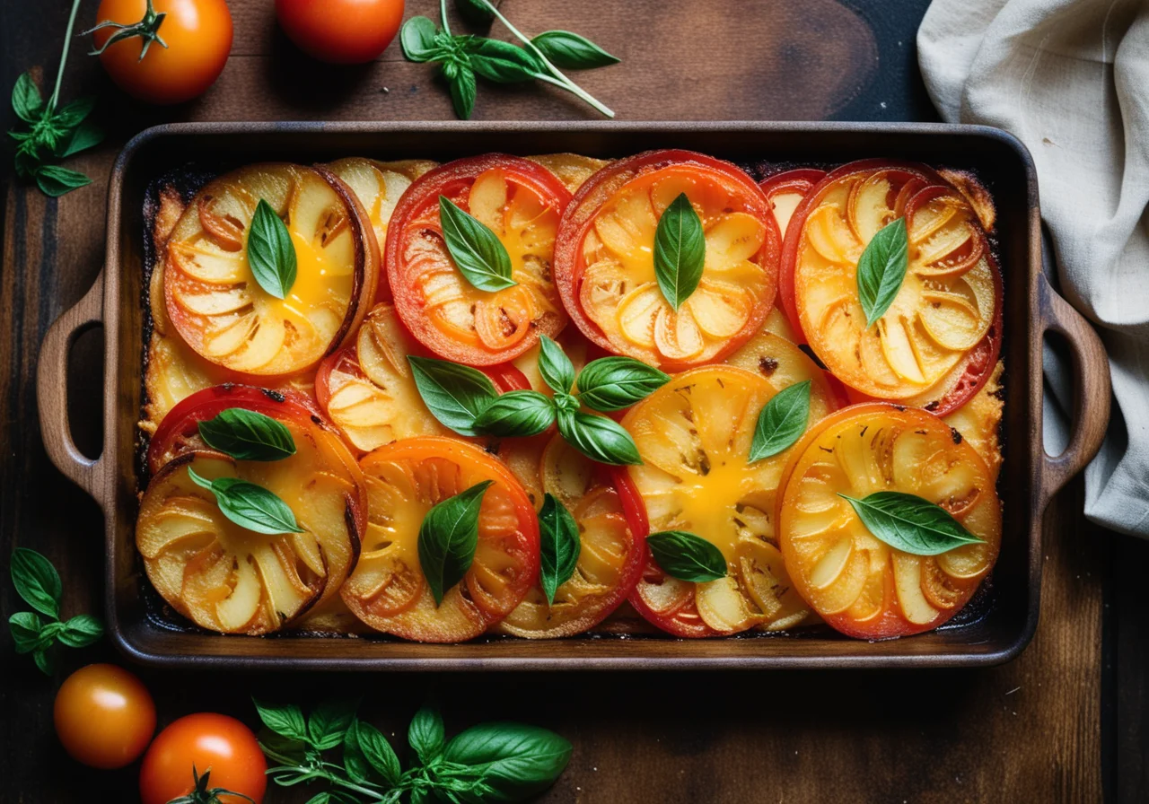 Tomaten-Kartoffelgratin