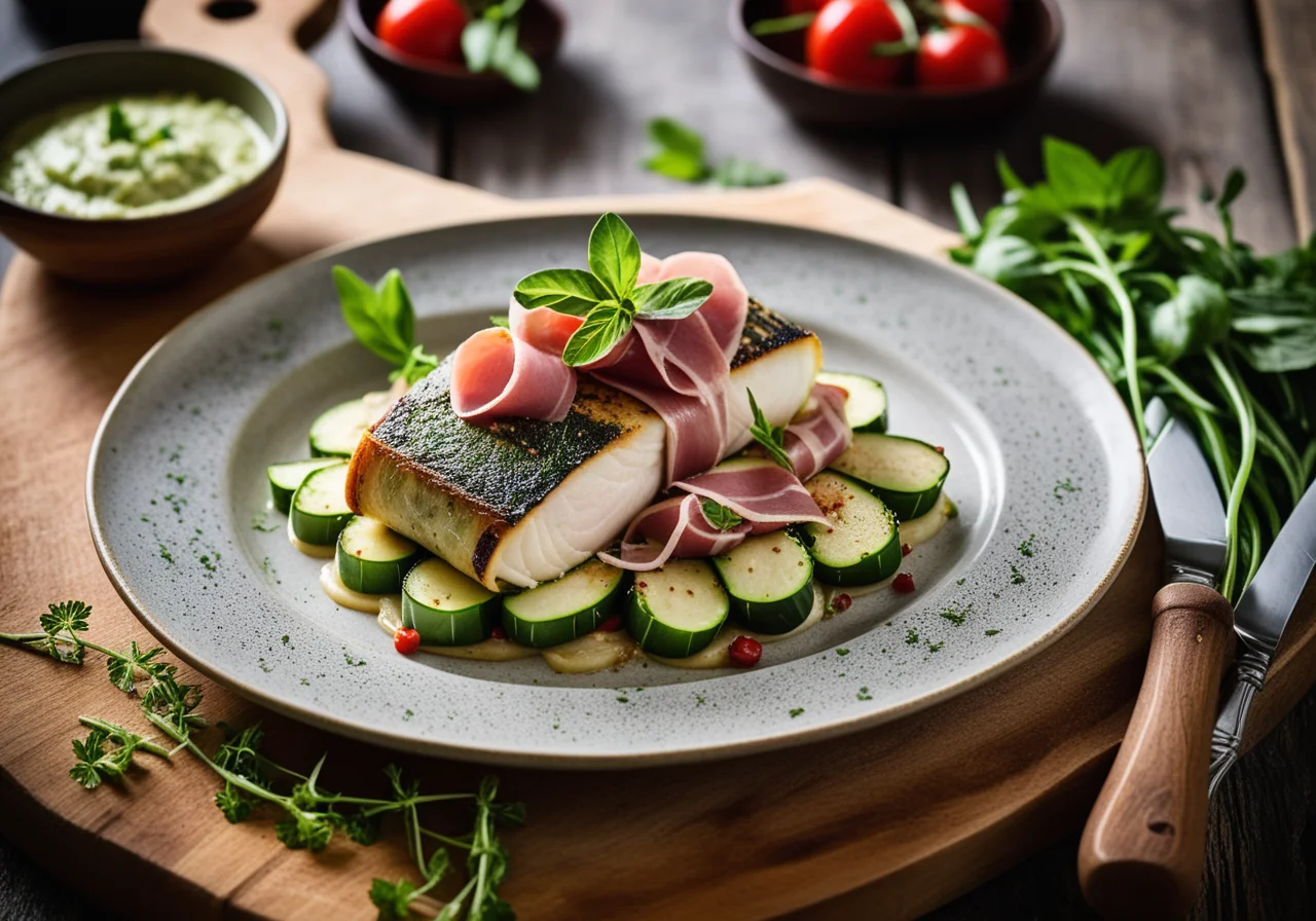 Sea Bass in Parma Wrap