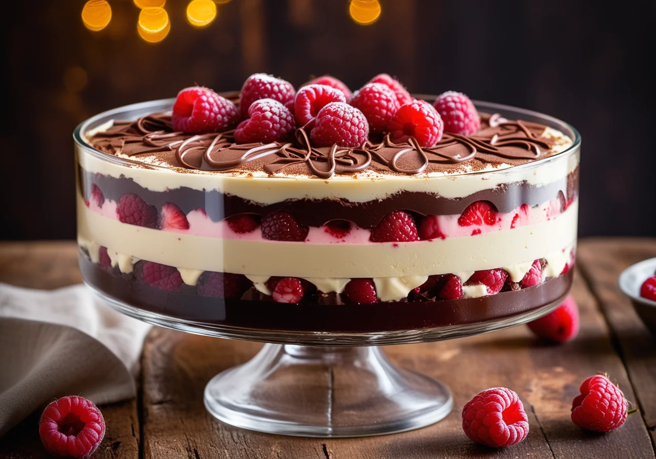 Chocolate and Raspberry Trifle